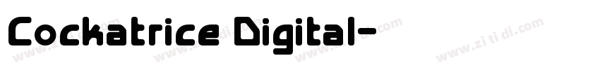 Cockatrice Digital字体转换